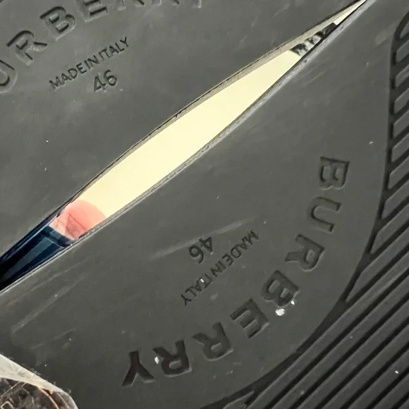 Burberry Black and Blue Check Slides - Picture 5 of 5